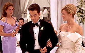 Gli sposi: Michael (Dermot Mulroney<br>e Kimmy (Cameron Diaz)